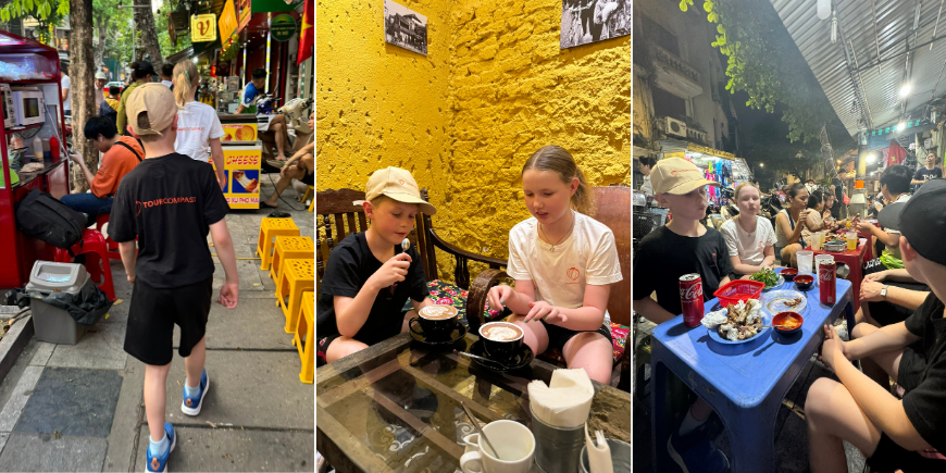 Wir probieren viele Arten von Essen