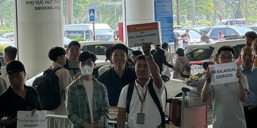 Unser Reiseführer holt uns ab