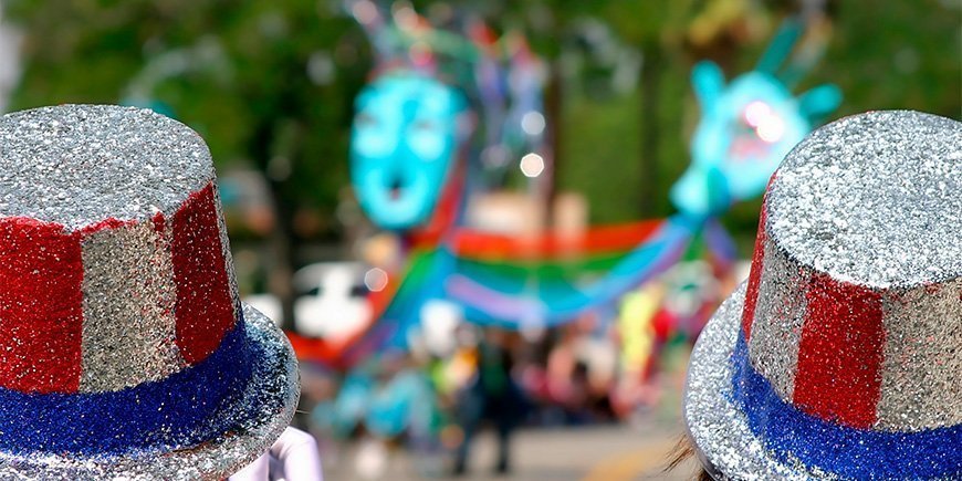 Parade am 4. Juli in Ojai, Kalifornien, USA