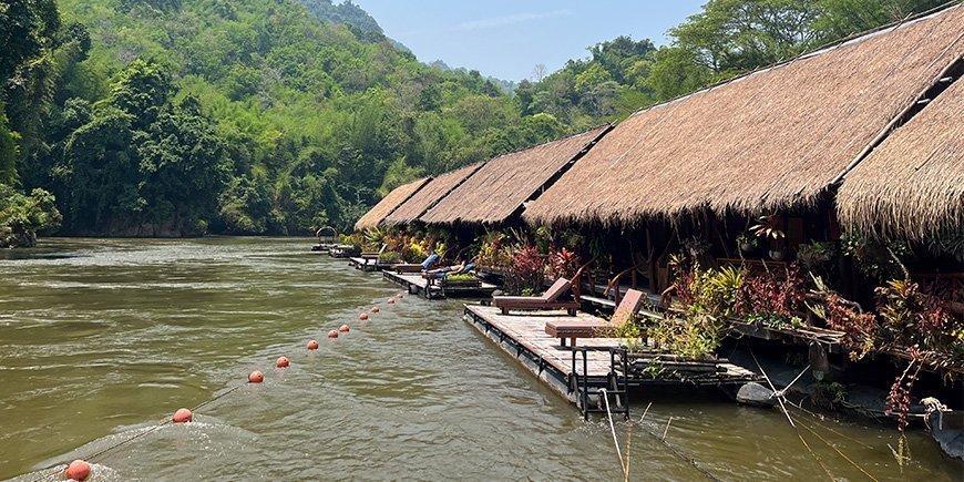 Jungle Rafts am Fluss