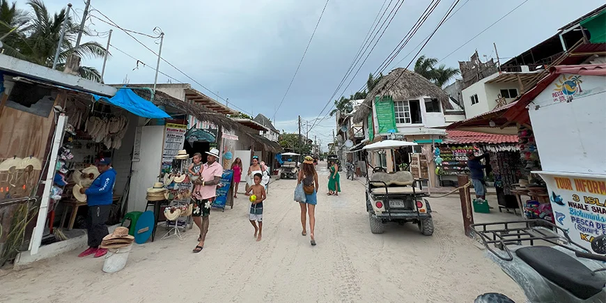 Straße auf Isla Holbox