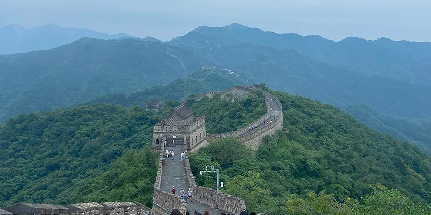 Blick auf die Chinesische Mauer.