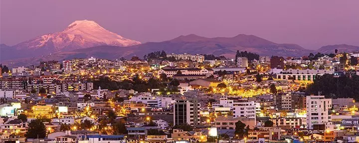 Aussicht auf den Berg in Quito